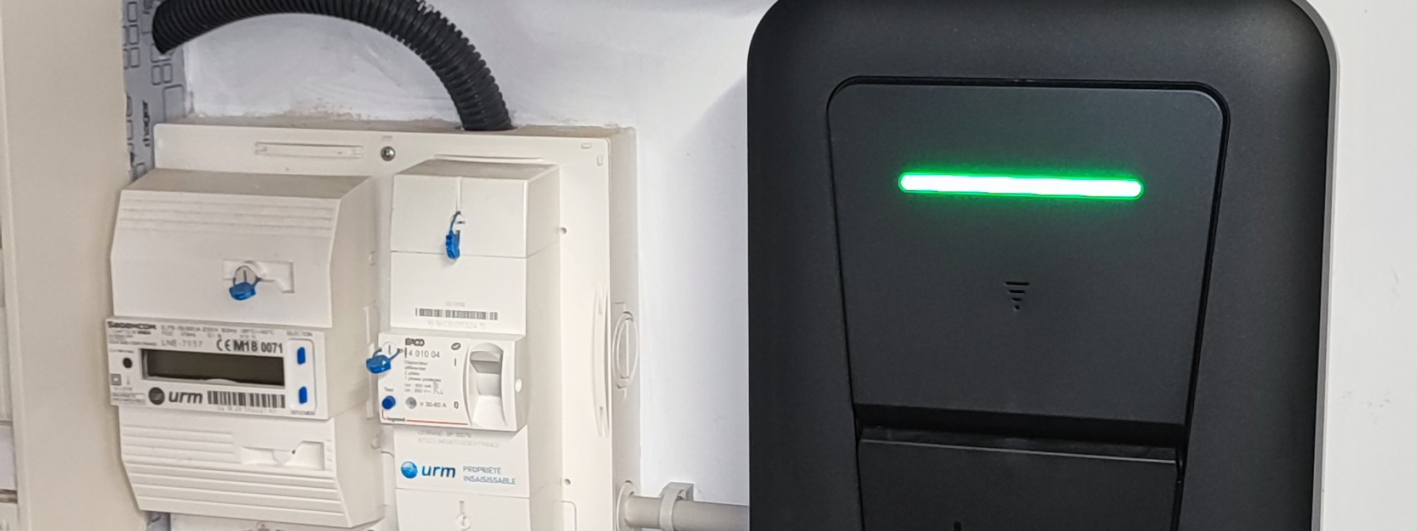 Borne de recharge à Cuvry