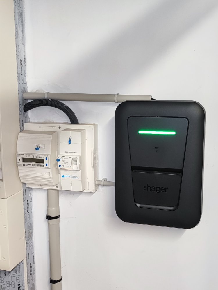 Borne de recharge à Cuvry
